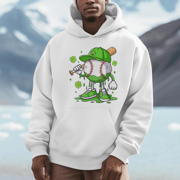 Kids Boys Happy St Patricks Day Kids Baseball Ice Cream Drip Unisex Hoodie Kids Boys Happy St Patricks Day Kids Baseball Ice Cream Drip Unisex Hoodie