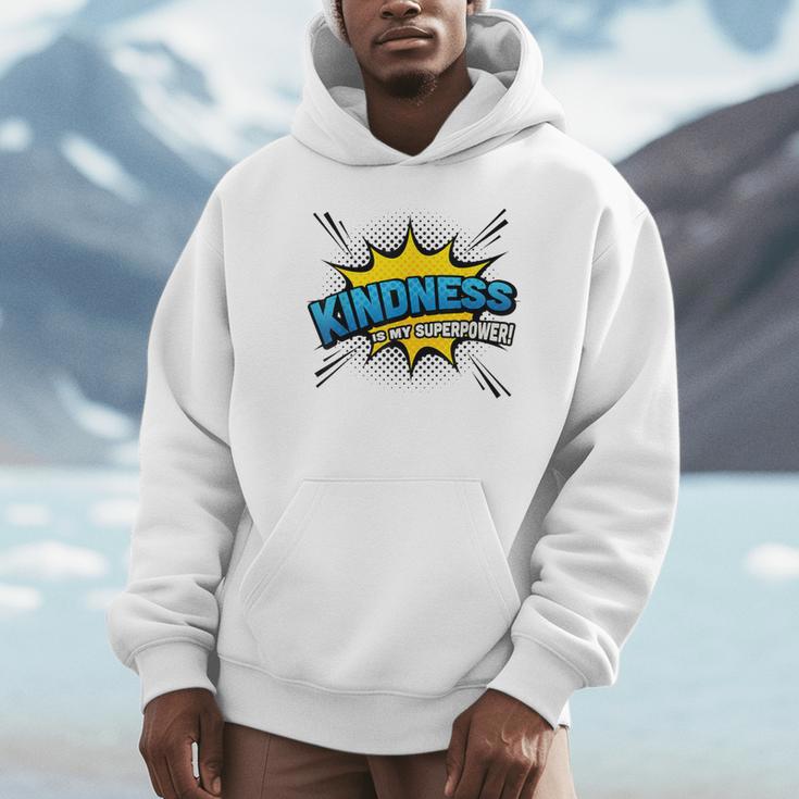 Kindness Is My Superpower Comic Book Style Unisex Hoodie Kindness Is My Superpower Comic Book Style Unisex Hoodie
