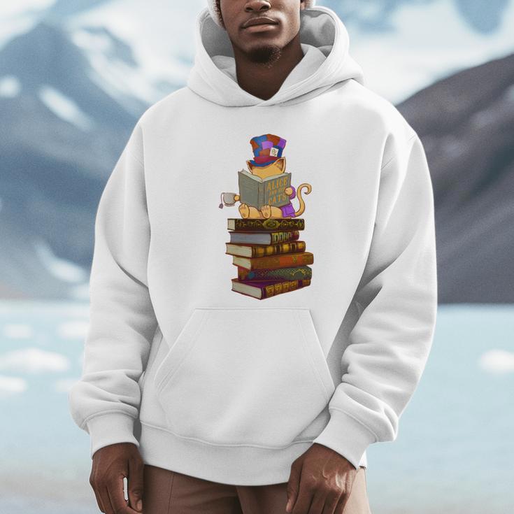 Kittens Cats Tea Party And Books Unisex Hoodie Kittens Cats Tea Party And Books Unisex Hoodie