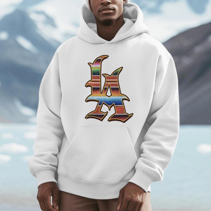 LA Sarape Los Angeles LA Sarape East LA Baseball Mexican Premium Tri-Blend Unisex Hoodie LA Sarape Los Angeles LA Sarape East LA Baseball Mexican Premium Tri-Blend Unisex Hoodie