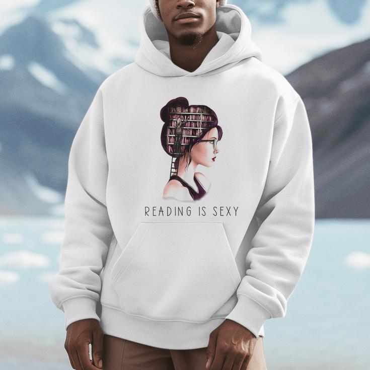 Lesen Is Sexy Goth Girl Books Unisex Hoodie