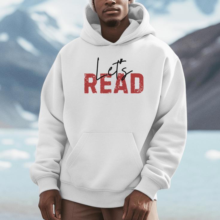 Let's Read National Read A Book Day Reading Month Freedom Unisex Hoodie