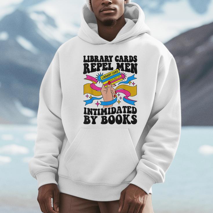 Library Cards Repel Men Intimidated By Books Sassy Reader Unisex Hoodie