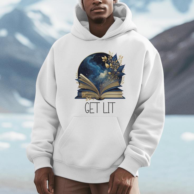 Lets Get Lit Book ShirtGet Lost In a Book SignFloral Book Unisex Hoodie Lets Get Lit Book ShirtGet Lost In a Book SignFloral Book Unisex Hoodie
