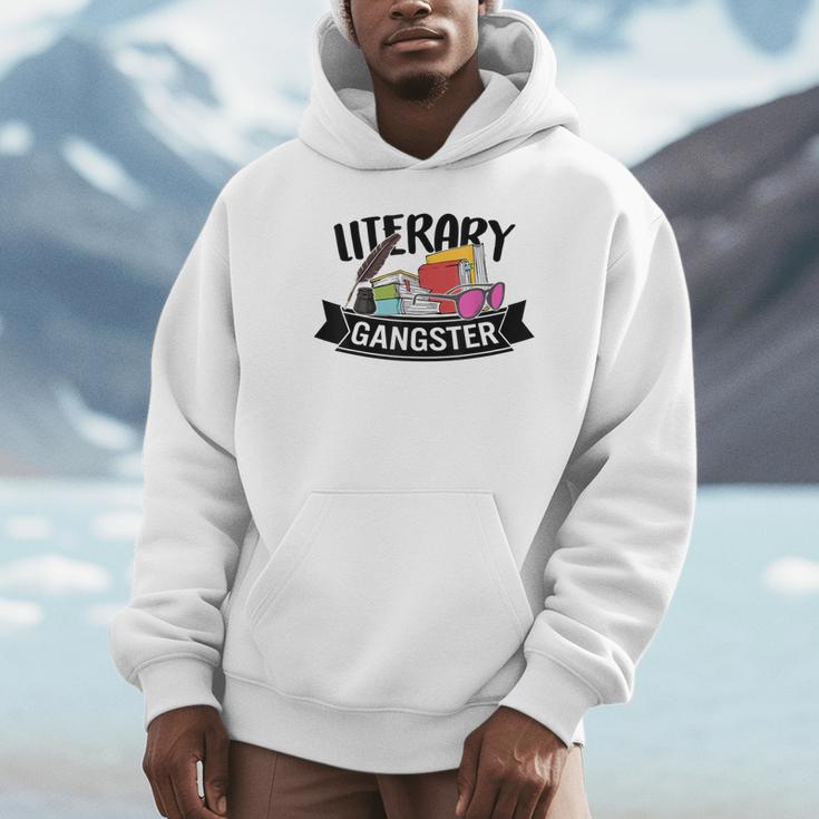 Literary Gangster Book Lover Bookish Bookworm Reader For Her Unisex Hoodie