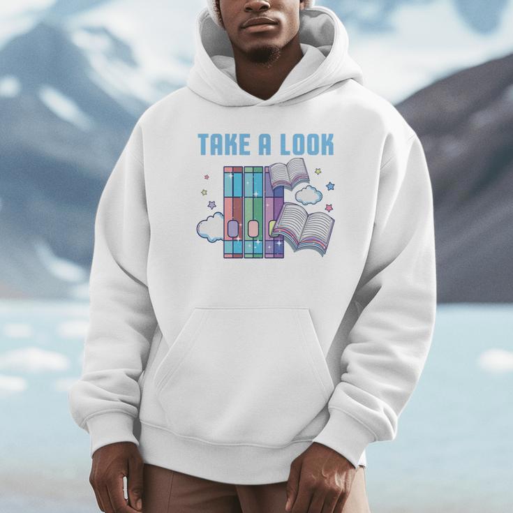 Take A Look Its In A Book Shirt Reading Readers Unisex Hoodie