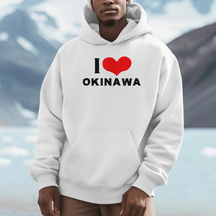I Love Okinawa 愛 ハート 沖縄 沖縄県 日本 お土産 かわいい おしゃれ パーカー