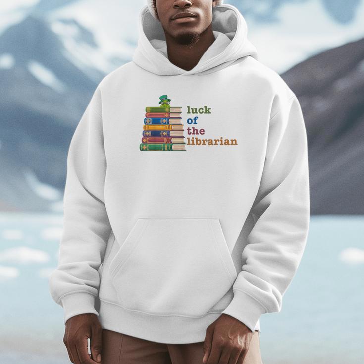 Luck Of The Librarian St Patricks Day Book Lover Unisex Hoodie Luck Of The Librarian St Patricks Day Book Lover Unisex Hoodie