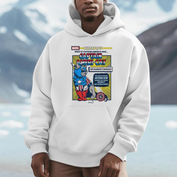 Marvel What If Captain Ameri-Cat Comic Book Cover Unisex Hoodie