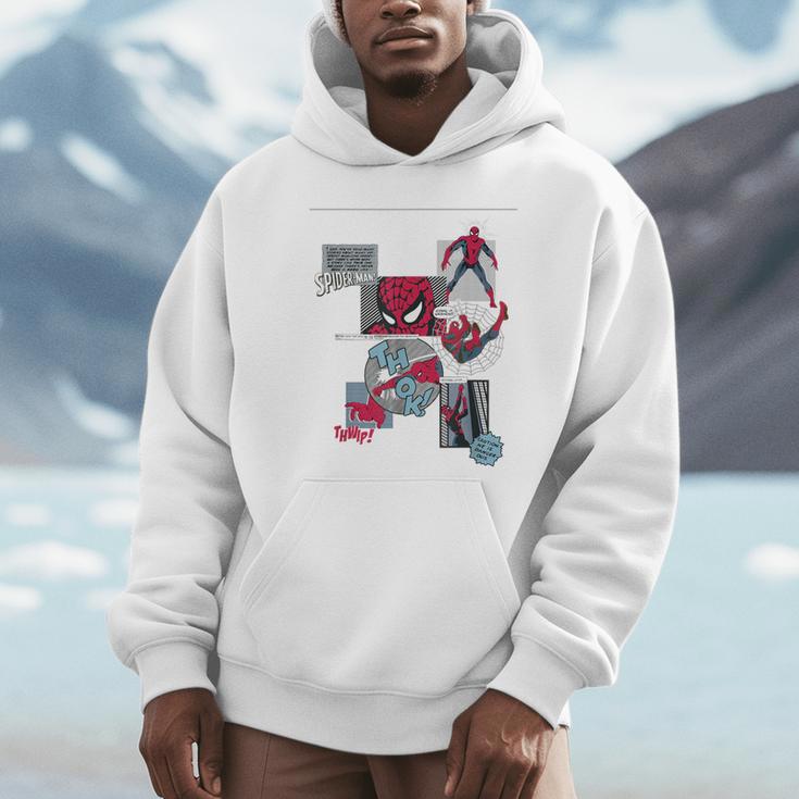 Marvel Comics Spider-Man Classic Comic Book Collage Unisex Hoodie