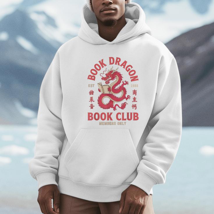 Please Bookworm Be Book Dragon Club School Nerd Library CNY Unisex Hoodie