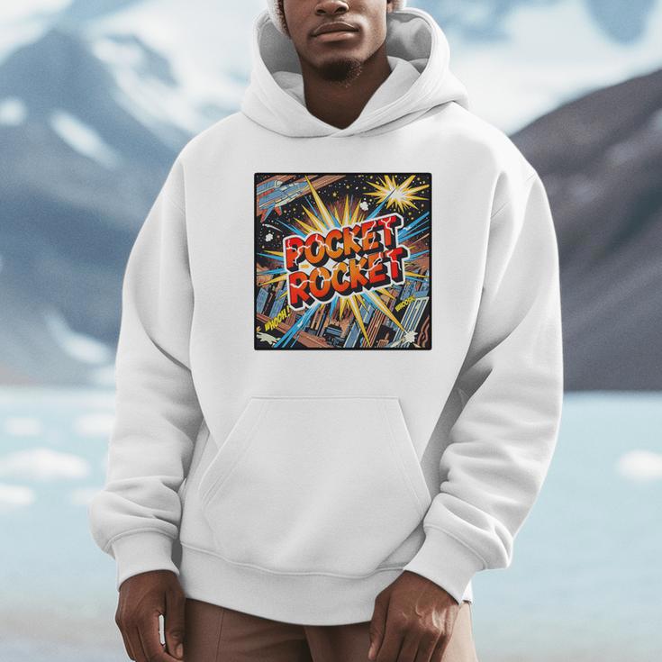 Pocket Rocket Comic Book Style Premium Tri-Blend Unisex Hoodie