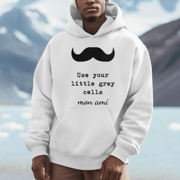 POIROT USE YOUR LITTLE GREY CELLS BOOKS Unisex Hoodie