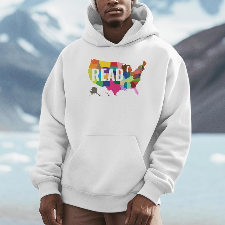 Read America Shirt United States Read Books Unisex Hoodie Read America Shirt United States Read Books Unisex Hoodie