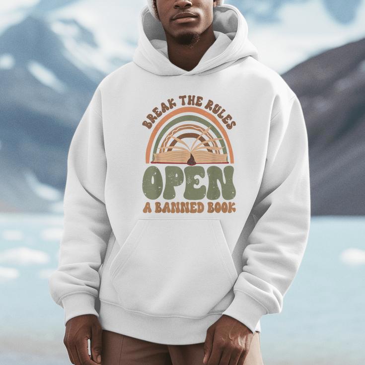 Read Banned Books Break The Rules Banned Books Unisex Hoodie