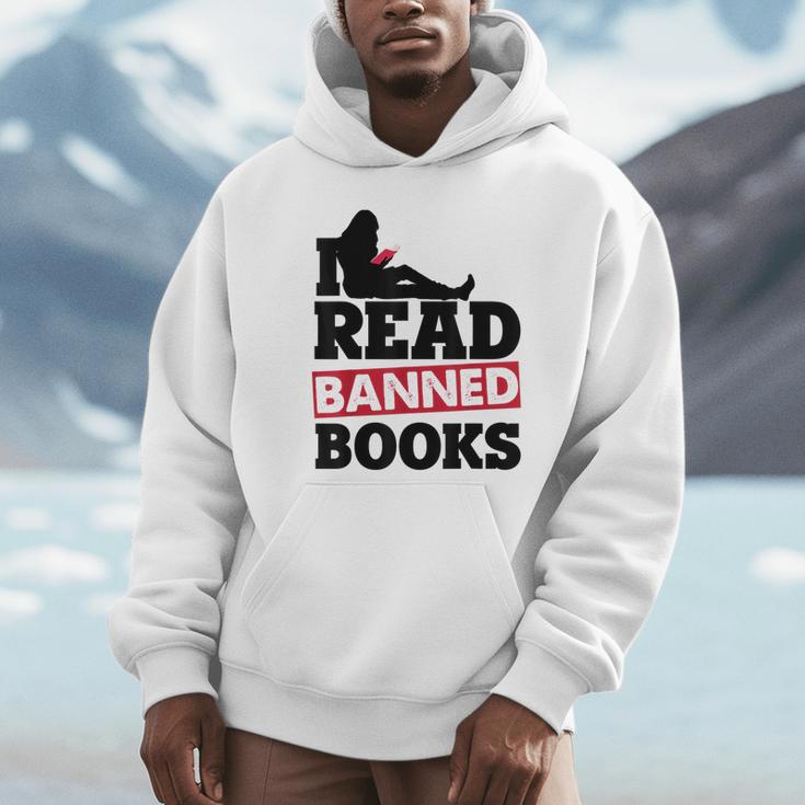 I Read Banned Books Banned Books Week Reading Women Unisex Hoodie
