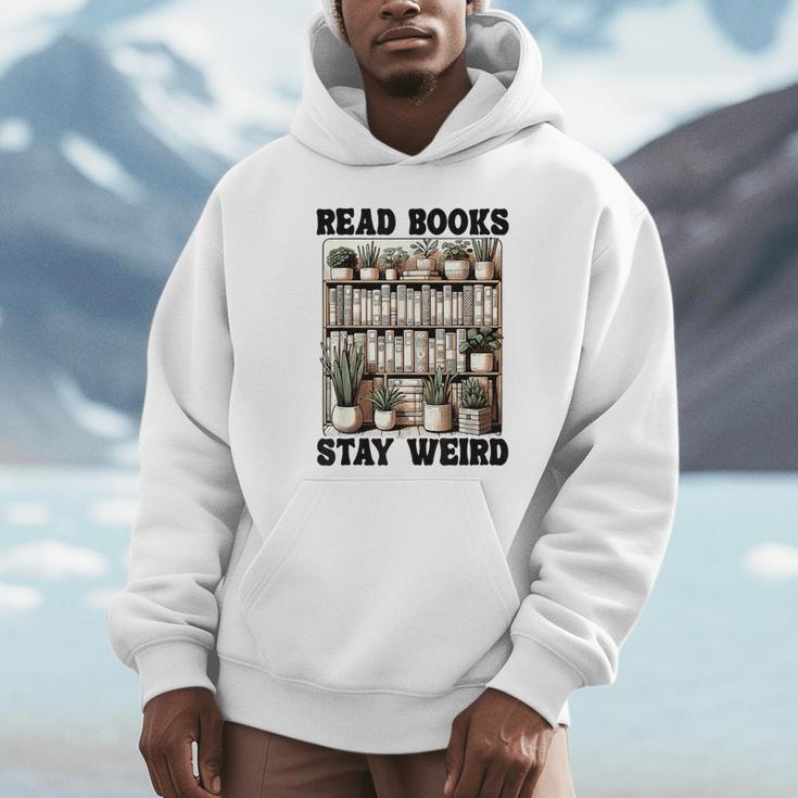 Read Books Stay Weird Book Lover Reading Unisex Hoodie