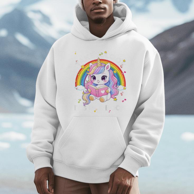 Reading Take Look Its In A Book Toddler Girls Rainbow Lover Unisex Hoodie