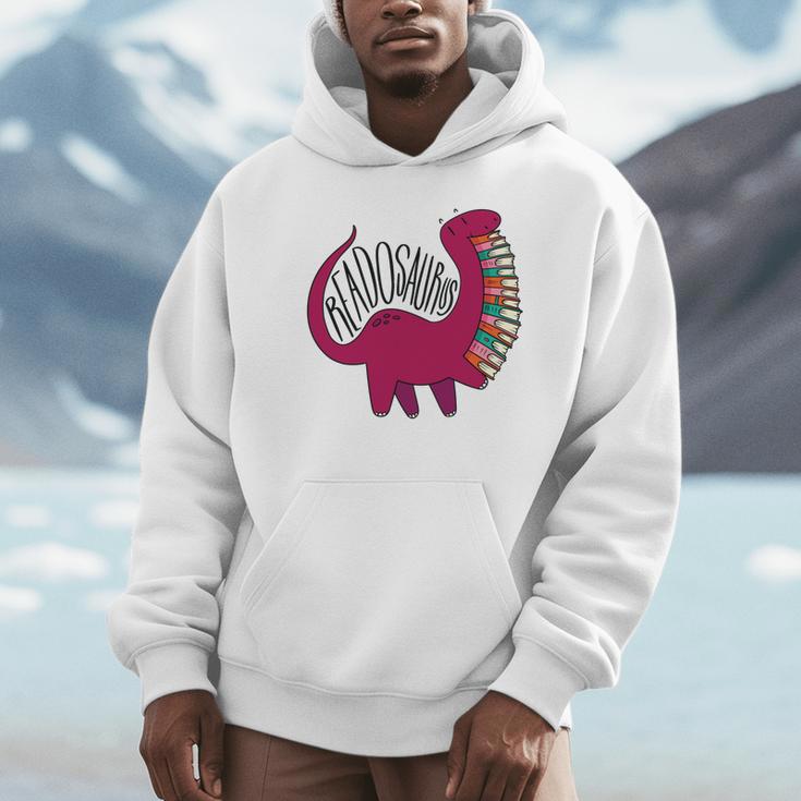 Readosaurus Reading Dinosaur Book Lover Library Studying Unisex Hoodie Readosaurus Reading Dinosaur Book Lover Library Studying Unisex Hoodie