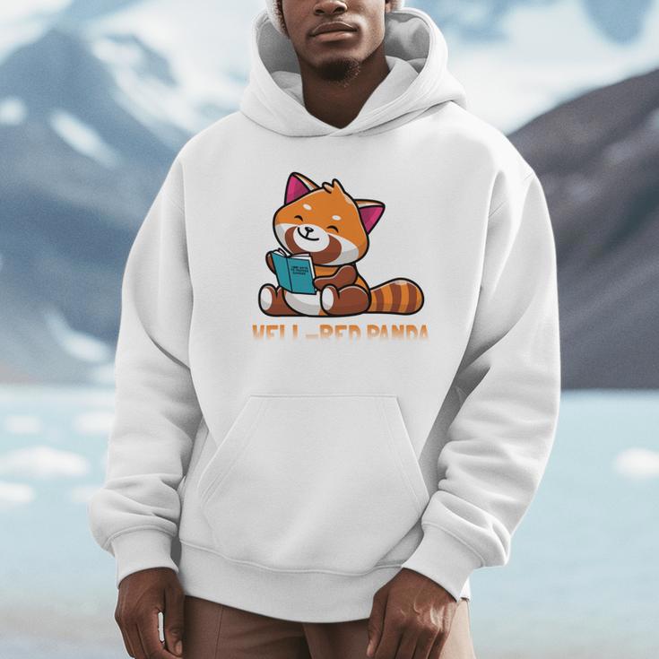 Well Red Panda Shirt Bookworm Reading Books Panda Unisex Hoodie Well Red Panda Shirt Bookworm Reading Books Panda Unisex Hoodie