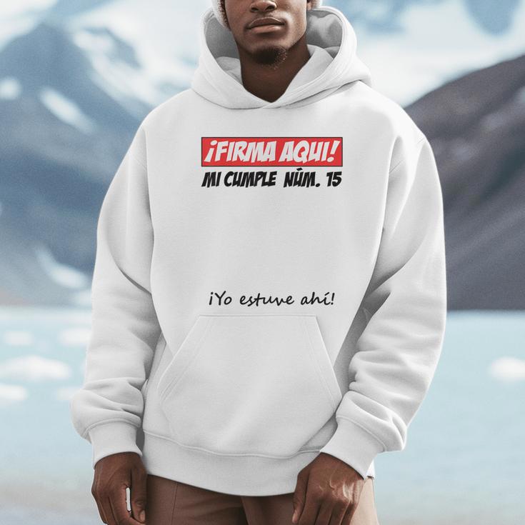 Signature Aqui 15th Birthday I Guest Book Unisex Hoodie Signature Aqui 15th Birthday I Guest Book Unisex Hoodie