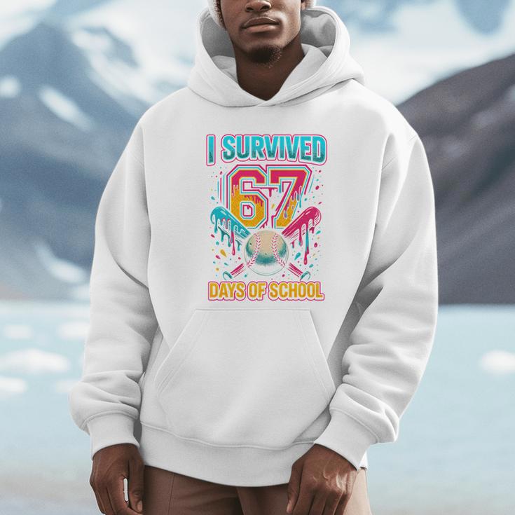 I Survived 67 Days Of School Baseball Drip Six Seven Meme Unisex Hoodie I Survived 67 Days Of School Baseball Drip Six Seven Meme Unisex Hoodie
