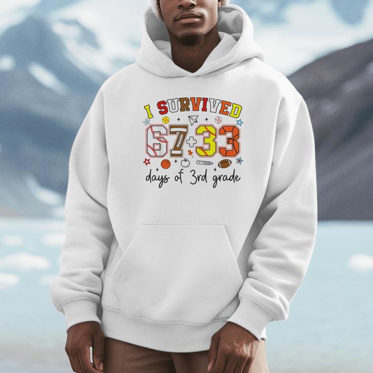 I Survived 6733 Days Baseball Football Softball 3rd Grade Unisex Hoodie I Survived 6733 Days Baseball Football Softball 3rd Grade Unisex Hoodie