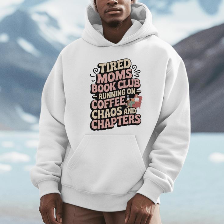 Tired Moms Book Club Coffee Sarcasm Jokes Dad Humor Premium Tri-Blend Unisex Hoodie