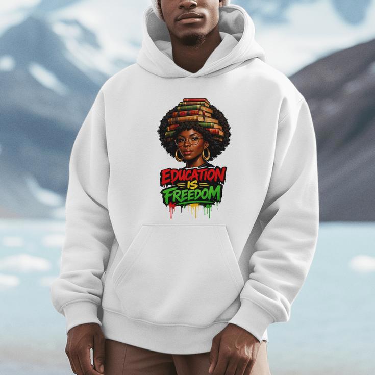 History Education Is Freedom Books Teacher Women Girls Unisex Hoodie