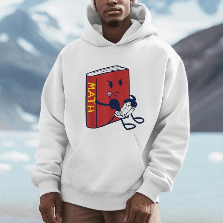 Trendy Graphic Math Book Gamer Homework Break Unisex Hoodie