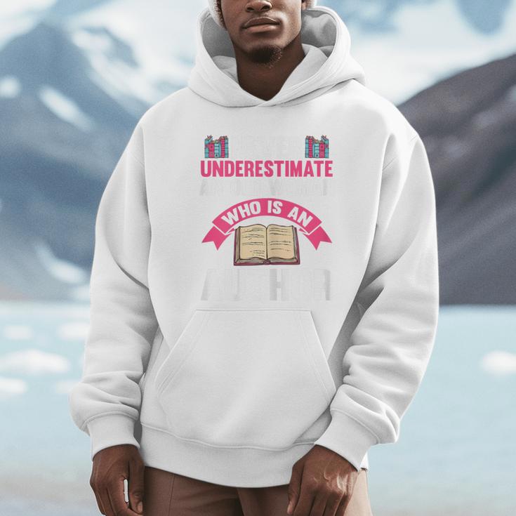 Never Underestimate An Old Woman Author Write Book Unisex Hoodie