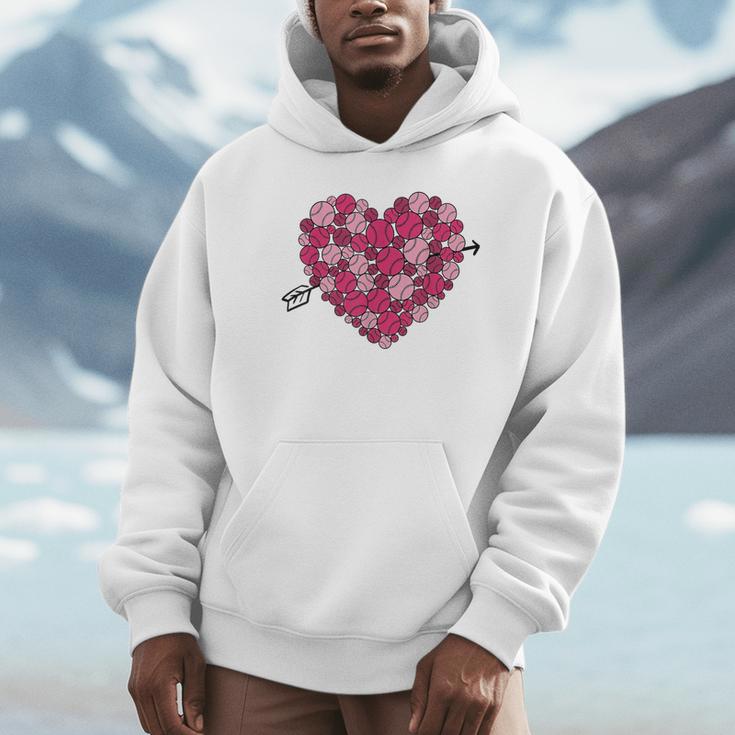 Valentine's Day Baseball Heart Softball Player Sports Lover Unisex Hoodie Valentine's Day Baseball Heart Softball Player Sports Lover Unisex Hoodie