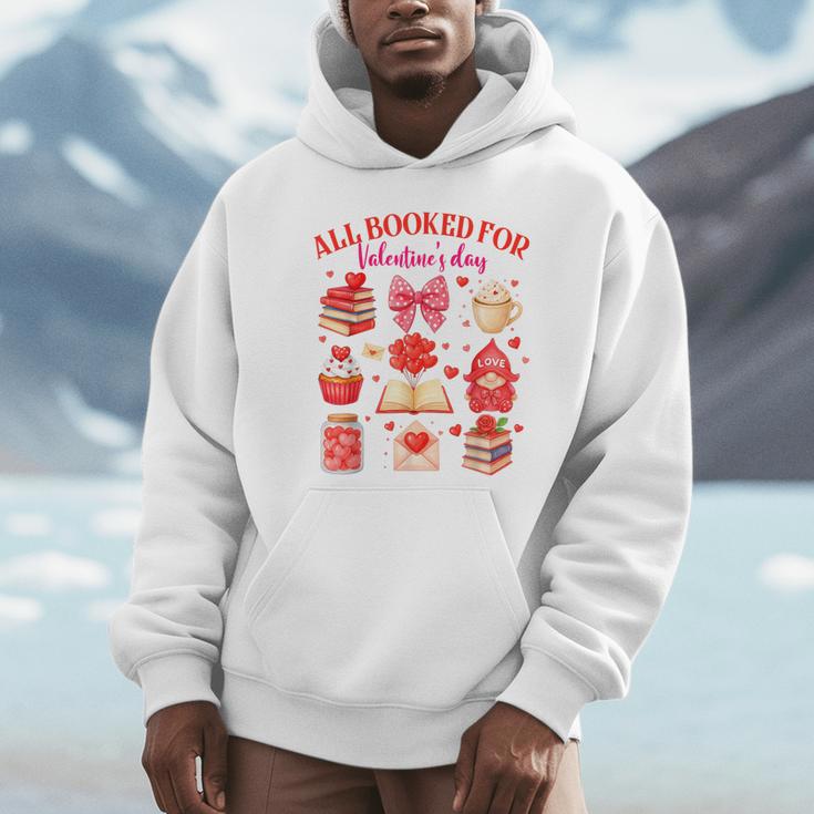 Valentines Reading Book Lover All Booked For Valentine's Day Unisex Hoodie