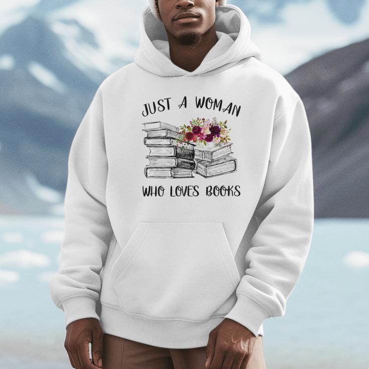 A Woman Who Loves Books Quotes Art Reader Reading Lover Unisex Hoodie