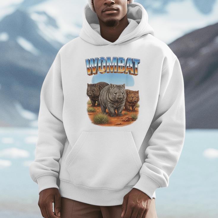 Wombat ヴィンテージ 70年代 90年代 レトロ ウォンバット 動物愛好家 ウォンバット パーカー