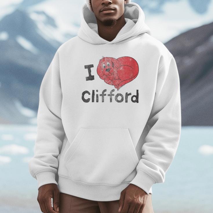 Women's Clifford The Big Red Dog I Heart Clifford Childrens Books Unisex Hoodie Women's Clifford The Big Red Dog I Heart Clifford Childrens Books Unisex Hoodie