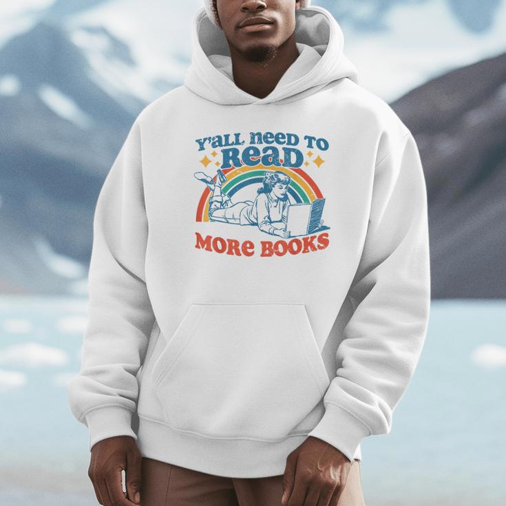 Y'All Need To Read More Books Book Lover Retro Reading Unisex Hoodie