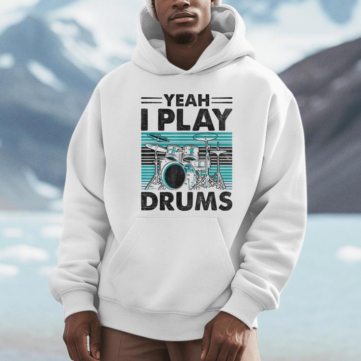 Yeah I Play Drums Drummer Play Drumming パーカー