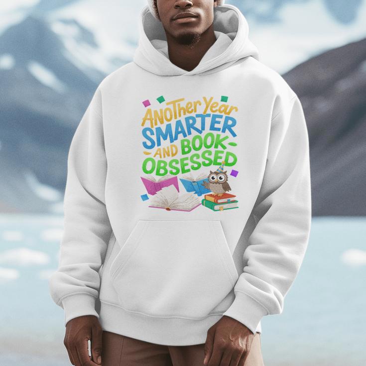Another Year Smarter And Book-Obsessed Birthday Graphic Unisex Hoodie