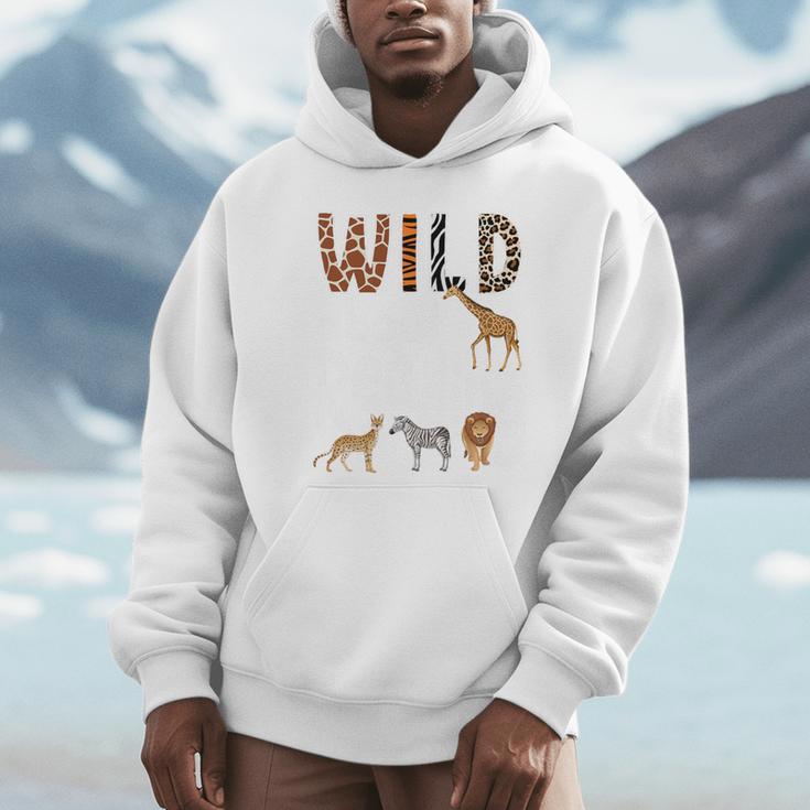 Zoo Animals Wild About Reading Books Reader Lover Librarian Premium Tri-Blend Unisex Hoodie