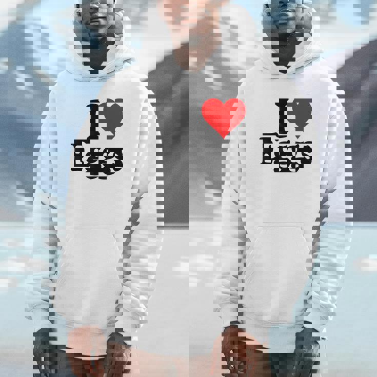 アイラブエッグアイハートエッグ パーカー