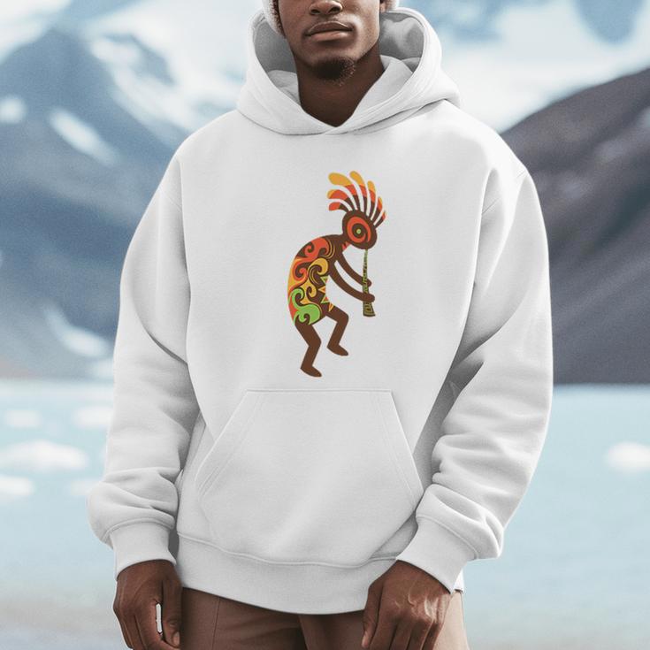 ココペリネイティブアメリカンtシャツ スモールプリント パーカー
