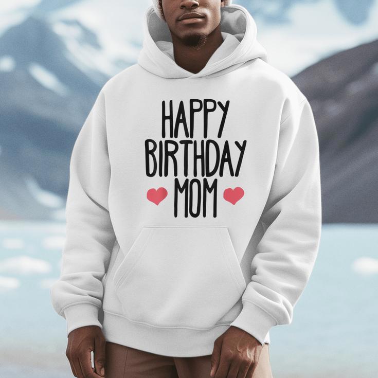 ハッピーバースデーママ誕生日ママ パーカー