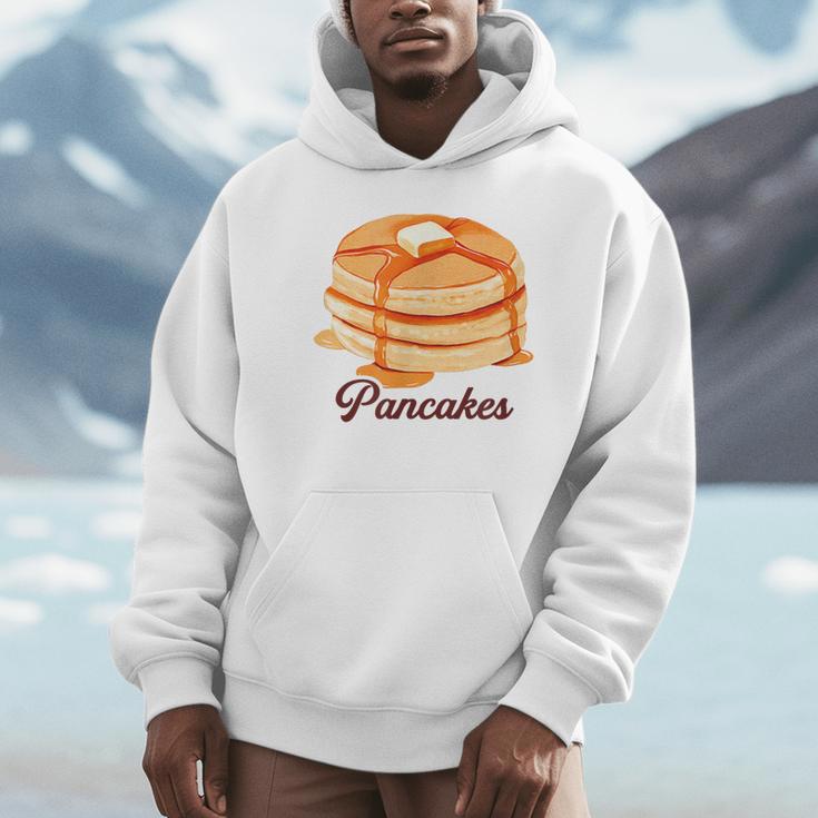 ホットケーキ パンケーキ Pancakes バター はちみつ イラスト 喫茶店 洋菓子 レトロ 水彩 綺麗 かわいい パーカー
