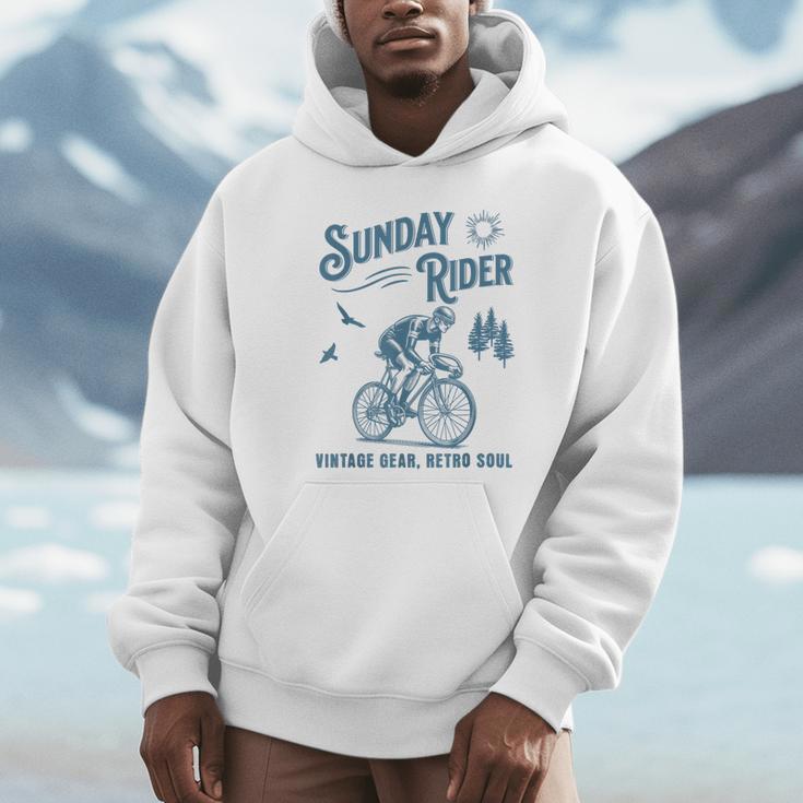 レトロ サイクリング サイクリスト 自転車 バイク サンデー ライド クラブ レース パーカー