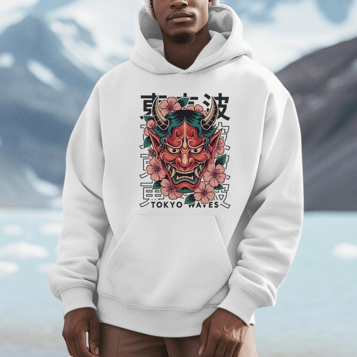 日本悪魔 般若 鬼 鬼 仮面 妖怪鬼 鬼 仮面 長袖tシャツ パーカー