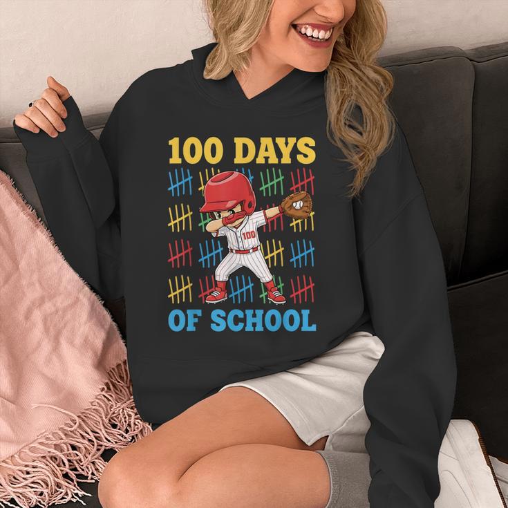 100 Days Of School Baseball Bat 100th Day Of School Boys Unisex Hoodie