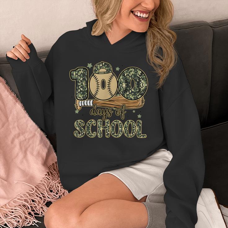 100 Days Of School Baseball Camo Boys Kids 100th Day Unisex Hoodie 100 Days Of School Baseball Camo Boys Kids 100th Day Unisex Hoodie
