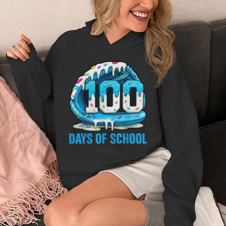 100 Days Of School Baseball Drip Ice Cream Kid Boy 100th Day Unisex Hoodie