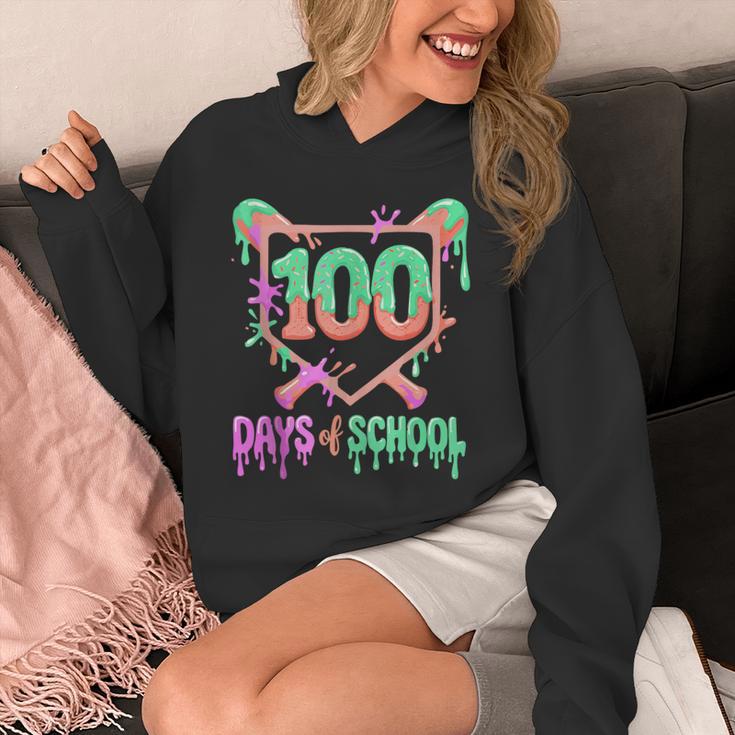 100 Days Of School Baseball Ice Cream Drip 100th Day Player Unisex Hoodie 100 Days Of School Baseball Ice Cream Drip 100th Day Player Unisex Hoodie